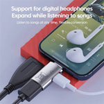 JS-109 Bộ chuyển đổi OTG USB-C / Type-C sang Type-C + USB 3.0 cho tai nghe kỹ thuật số và ổ đĩa U, Type-C sang Type-C + USB