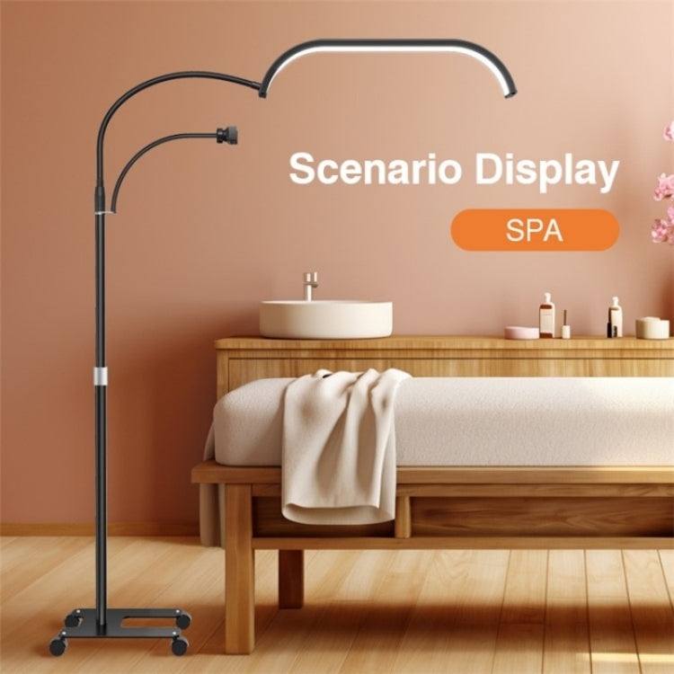 Đèn LED trăng đứng sàn HD-G63X điều chỉnh độ sáng từ xa, đèn làm móng và nối mi, phích cắm US, UK, EU, AU