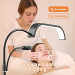 Đèn LED trăng đứng sàn HD-G63X điều chỉnh độ sáng từ xa, đèn làm móng và nối mi, phích cắm US, UK, EU, AU