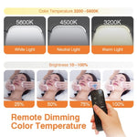 Đèn LED trăng đứng sàn HD-G63X điều chỉnh độ sáng từ xa, đèn làm móng và nối mi, phích cắm US, UK, EU, AU