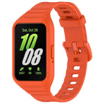 For Samsung Galaxy Fit 3 Integrated TPU Watch Band, Red, Black, White, Orange, Beige, Pink, Cyan, Sky Blue, Dark Green, Dark Blue, Green, Purple