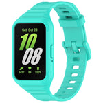 For Samsung Galaxy Fit 3 Integrated TPU Watch Band, Red, Black, White, Orange, Beige, Pink, Cyan, Sky Blue, Dark Green, Dark Blue, Green, Purple