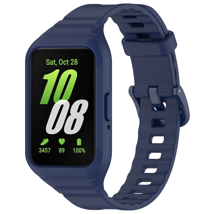 For Samsung Galaxy Fit 3 Integrated TPU Watch Band, Red, Black, White, Orange, Beige, Pink, Cyan, Sky Blue, Dark Green, Dark Blue, Green, Purple