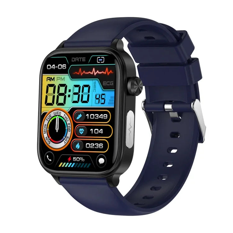 Đồng hồ thông minh ET570 màn hình màu 1.96 inch, Dây silicone, Hỗ trợ gọi Bluetooth / ECG