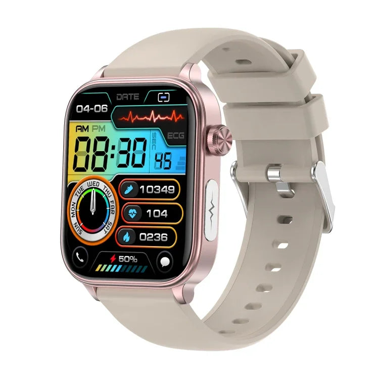 Đồng hồ thông minh ET570 màn hình màu 1.96 inch, Dây silicone, Hỗ trợ gọi Bluetooth / ECG