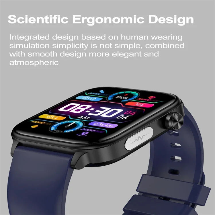 Đồng hồ thông minh ET570 màn hình màu 1.96 inch, Dây silicone, Hỗ trợ gọi Bluetooth / ECG