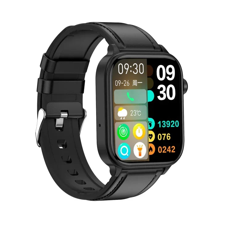 Đồng hồ thông minh ET570 màn hình màu 1.96 inch, Dây da, Hỗ trợ gọi Bluetooth / ECG