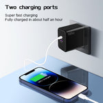 Sạc điện thoại di động USB 67W / Type-C PD 33W siêu nhanh, giao thức đầy đủ, phích cắm EU, phích cắm EU