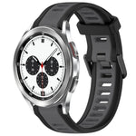 Dây đeo đồng hồ silicone hai màu họa tiết 20mm, dành cho Samsung Galaxy Watch 4 Classic 42mm, dành cho Samsung Galaxy Watch Active 2 44mm, dành cho Samsung Galaxy Watch Active 2 40mm, dành cho Samsung Galaxy Watch 42mm