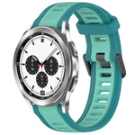 Dây đeo đồng hồ silicone hai màu họa tiết 20mm, dành cho Samsung Galaxy Watch 4 Classic 42mm, dành cho Samsung Galaxy Watch Active 2 44mm, dành cho Samsung Galaxy Watch Active 2 40mm, dành cho Samsung Galaxy Watch 42mm