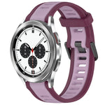 Dây đeo đồng hồ silicone hai màu họa tiết 20mm, dành cho Samsung Galaxy Watch 4 Classic 42mm, dành cho Samsung Galaxy Watch Active 2 44mm, dành cho Samsung Galaxy Watch Active 2 40mm, dành cho Samsung Galaxy Watch 42mm