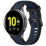 Dây đeo đồng hồ silicone hai màu họa tiết 20mm, dành cho Samsung Galaxy Watch 4 Classic 42mm, dành cho Samsung Galaxy Watch Active 2 44mm, dành cho Samsung Galaxy Watch Active 2 40mm, dành cho Samsung Galaxy Watch 42mm