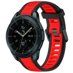 Dây đeo đồng hồ silicone hai màu họa tiết 20mm, dành cho Samsung Galaxy Watch 4 Classic 42mm, dành cho Samsung Galaxy Watch Active 2 44mm, dành cho Samsung Galaxy Watch Active 2 40mm, dành cho Samsung Galaxy Watch 42mm