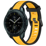 Dây đeo đồng hồ silicone hai màu họa tiết 20mm, dành cho Samsung Galaxy Watch 4 Classic 42mm, dành cho Samsung Galaxy Watch Active 2 44mm, dành cho Samsung Galaxy Watch Active 2 40mm, dành cho Samsung Galaxy Watch 42mm