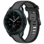 Dây đeo đồng hồ silicone hai màu họa tiết 20mm, dành cho Samsung Galaxy Watch 4 Classic 42mm, dành cho Samsung Galaxy Watch Active 2 44mm, dành cho Samsung Galaxy Watch Active 2 40mm, dành cho Samsung Galaxy Watch 42mm
