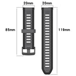 Dây đeo đồng hồ silicone hai màu họa tiết 20mm, dành cho Samsung Galaxy Watch 4 Classic 42mm, dành cho Samsung Galaxy Watch Active 2 44mm, dành cho Samsung Galaxy Watch Active 2 40mm, dành cho Samsung Galaxy Watch 42mm