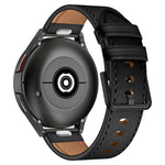 20mm SX Connector Metal Button Switch Leather Watch Band, For Samsung Galaxy Watch 5, For Samsung Galaxy Watch 5 Pro, For Samsung Galaxy Watch 4, For Samsung Galaxy Gear Sport, For Samsung Galaxy Watch 3 41mm, For Samsung Galaxy Watch Active           ...