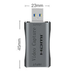 C30 Card ghi hình video HD USB nam sang HDMI nữ hợp kim nhôm cho phát trực tiếp game, C30