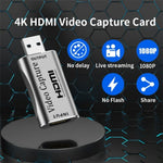 C30 Card ghi hình video HD USB nam sang HDMI nữ hợp kim nhôm cho phát trực tiếp game, C30