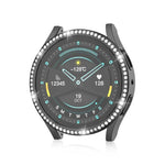 Ốp bảo vệ đồng hồ PC rỗng kim cương đơn cho Samsung Galaxy Watch 7 40mm
