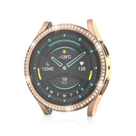 Ốp bảo vệ đồng hồ PC rỗng kim cương đơn cho Samsung Galaxy Watch 7 40mm