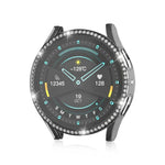 Ốp bảo vệ đồng hồ PC rỗng kim cương đơn cho Samsung Galaxy Watch 7 40mm