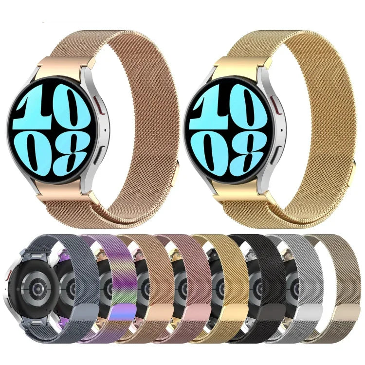 Dây đồng hồ thép không gỉ Milan khóa nam châm tháo nhanh, dành cho Samsung Galaxy Watch FE 40mm, Samsung Galaxy Watch 7 40 / 44mm