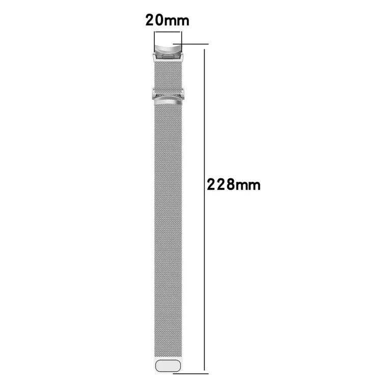 Dây đồng hồ thép không gỉ Milan khóa nam châm tháo nhanh, dành cho Samsung Galaxy Watch FE 40mm, Samsung Galaxy Watch 7 40 / 44mm