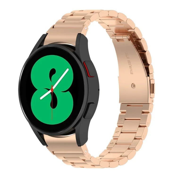 Dây đồng hồ kim loại thép không gỉ ba hạt, dành cho Samsung Galaxy Watch Ultra 47mm / Ultra 2025, Samsung Galaxy Watch FE 40mm, Samsung Galaxy Watch 7 40 / 44mm