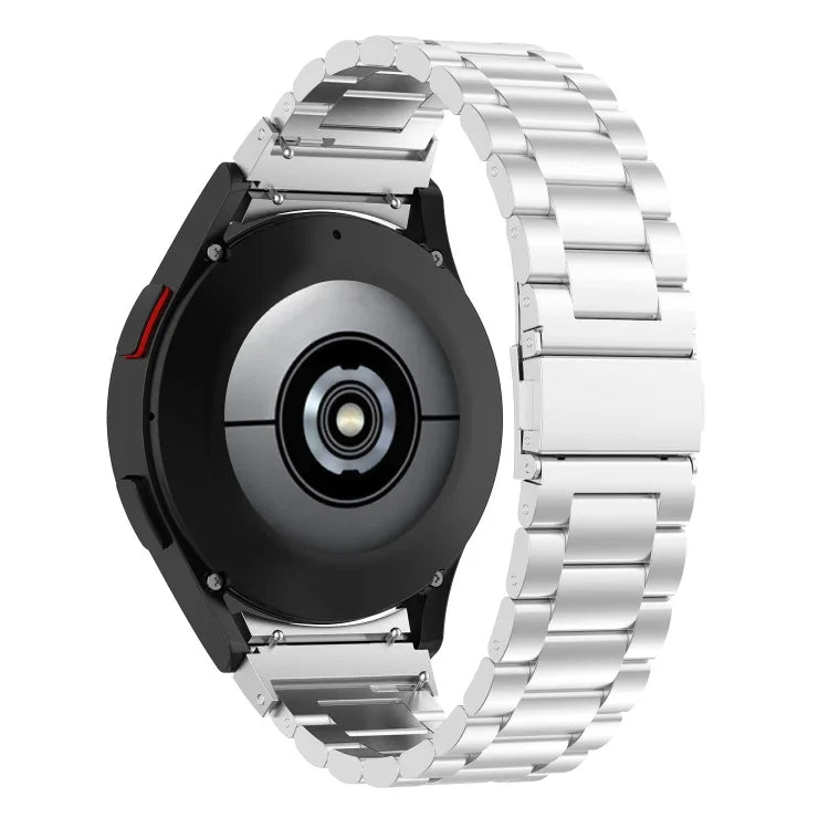 Dây đồng hồ kim loại thép không gỉ ba hạt, dành cho Samsung Galaxy Watch Ultra 47mm / Ultra 2025, Samsung Galaxy Watch FE 40mm, Samsung Galaxy Watch 7 40 / 44mm