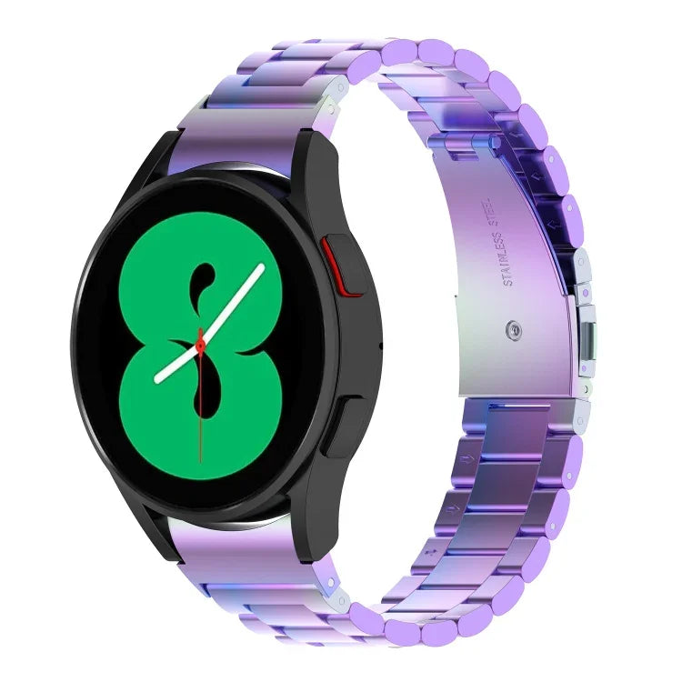 Dây đồng hồ kim loại thép không gỉ ba hạt, dành cho Samsung Galaxy Watch Ultra 47mm / Ultra 2025, Samsung Galaxy Watch FE 40mm, Samsung Galaxy Watch 7 40 / 44mm