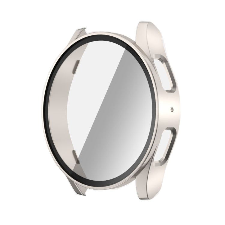 Ốp bảo vệ đồng hồ tích hợp PC + kính cường lực, dành cho Samsung Galaxy Watch 7 44mm, Samsung Galaxy Watch 7 40mm