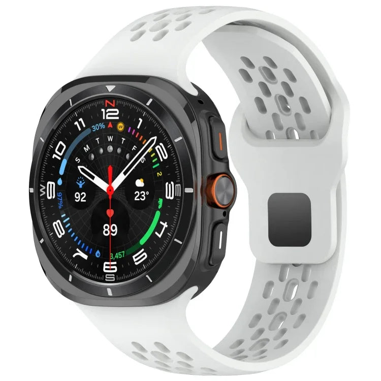 Dây đồng hồ silicone thoáng khí khóa ngược cho Samsung Galaxy Watch Ultra 47mm / Ultra 2025
