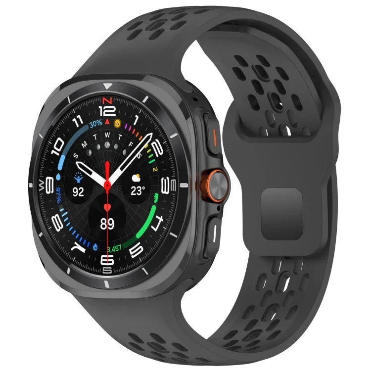 Dây đồng hồ silicone thoáng khí khóa ngược cho Samsung Galaxy Watch Ultra 47mm / Ultra 2025