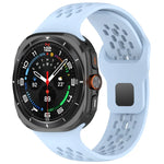 Dây đồng hồ silicone thoáng khí khóa ngược cho Samsung Galaxy Watch Ultra 47mm / Ultra 2025