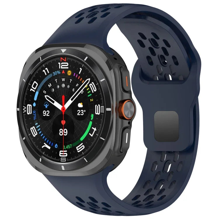 Dây đồng hồ silicone thoáng khí khóa ngược cho Samsung Galaxy Watch Ultra 47mm / Ultra 2025