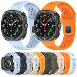 Dây đồng hồ silicone thoáng khí khóa ngược cho Samsung Galaxy Watch Ultra 47mm / Ultra 2025
