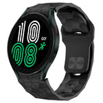 Dây đồng hồ silicone khóa ngược họa tiết bóng đá, cho Samsung Galaxy Watch 4 44mm, cho Samsung Galaxy Watch 4 40mm, cho Samsung Galaxy Watch 4 Classic 46mm, cho Samsung Galaxy Watch 4 Classic 42mm