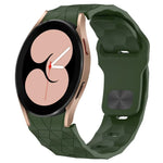 Dây đồng hồ silicone khóa ngược họa tiết bóng đá, cho Samsung Galaxy Watch 4 44mm, cho Samsung Galaxy Watch 4 40mm, cho Samsung Galaxy Watch 4 Classic 46mm, cho Samsung Galaxy Watch 4 Classic 42mm