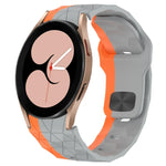 Dây đồng hồ silicone khóa ngược họa tiết bóng đá, cho Samsung Galaxy Watch 4 44mm, cho Samsung Galaxy Watch 4 40mm, cho Samsung Galaxy Watch 4 Classic 46mm, cho Samsung Galaxy Watch 4 Classic 42mm