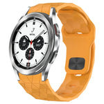 Dây đồng hồ silicone khóa ngược họa tiết bóng đá, cho Samsung Galaxy Watch 4 44mm, cho Samsung Galaxy Watch 4 40mm, cho Samsung Galaxy Watch 4 Classic 46mm, cho Samsung Galaxy Watch 4 Classic 42mm