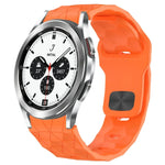 Dây đồng hồ silicone khóa ngược họa tiết bóng đá, cho Samsung Galaxy Watch 4 44mm, cho Samsung Galaxy Watch 4 40mm, cho Samsung Galaxy Watch 4 Classic 46mm, cho Samsung Galaxy Watch 4 Classic 42mm