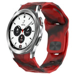 Dây đồng hồ silicone khóa ngược họa tiết bóng đá, cho Samsung Galaxy Watch 4 44mm, cho Samsung Galaxy Watch 4 40mm, cho Samsung Galaxy Watch 4 Classic 46mm, cho Samsung Galaxy Watch 4 Classic 42mm