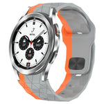 Dây đồng hồ silicone khóa ngược họa tiết bóng đá, cho Samsung Galaxy Watch 4 44mm, cho Samsung Galaxy Watch 4 40mm, cho Samsung Galaxy Watch 4 Classic 46mm, cho Samsung Galaxy Watch 4 Classic 42mm