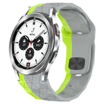 Dây đồng hồ silicone khóa ngược họa tiết bóng đá, cho Samsung Galaxy Watch 4 44mm, cho Samsung Galaxy Watch 4 40mm, cho Samsung Galaxy Watch 4 Classic 46mm, cho Samsung Galaxy Watch 4 Classic 42mm
