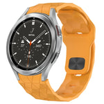 Dây đồng hồ silicone khóa ngược họa tiết bóng đá, cho Samsung Galaxy Watch 4 44mm, cho Samsung Galaxy Watch 4 40mm, cho Samsung Galaxy Watch 4 Classic 46mm, cho Samsung Galaxy Watch 4 Classic 42mm