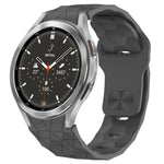 Dây đồng hồ silicone khóa ngược họa tiết bóng đá, cho Samsung Galaxy Watch 4 44mm, cho Samsung Galaxy Watch 4 40mm, cho Samsung Galaxy Watch 4 Classic 46mm, cho Samsung Galaxy Watch 4 Classic 42mm