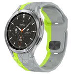 Dây đồng hồ silicone khóa ngược họa tiết bóng đá, cho Samsung Galaxy Watch 4 44mm, cho Samsung Galaxy Watch 4 40mm, cho Samsung Galaxy Watch 4 Classic 46mm, cho Samsung Galaxy Watch 4 Classic 42mm