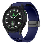 Dây đồng hồ silicone khóa gập từ tính màu đen Richard, dành cho Samsung Galaxy Watch 6 40 / 44mm, dành cho Samsung Galaxy Watch 5 Pro Golf Edition, dành cho Samsung Galaxy Watch 5 Golf Edition