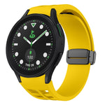 Dây đồng hồ silicone khóa gập từ tính màu đen Richard, dành cho Samsung Galaxy Watch 6 40 / 44mm, dành cho Samsung Galaxy Watch 5 Pro Golf Edition, dành cho Samsung Galaxy Watch 5 Golf Edition